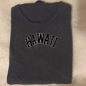 Brandy Melville/John Galt Hawaii Tank in Navy Blue